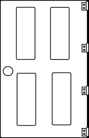 square / door